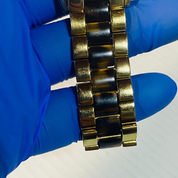 Michael Kors MK4284 Women's Runway Gold-Tone Steel Tortoise Acetate Dial - Picture 6 of 17